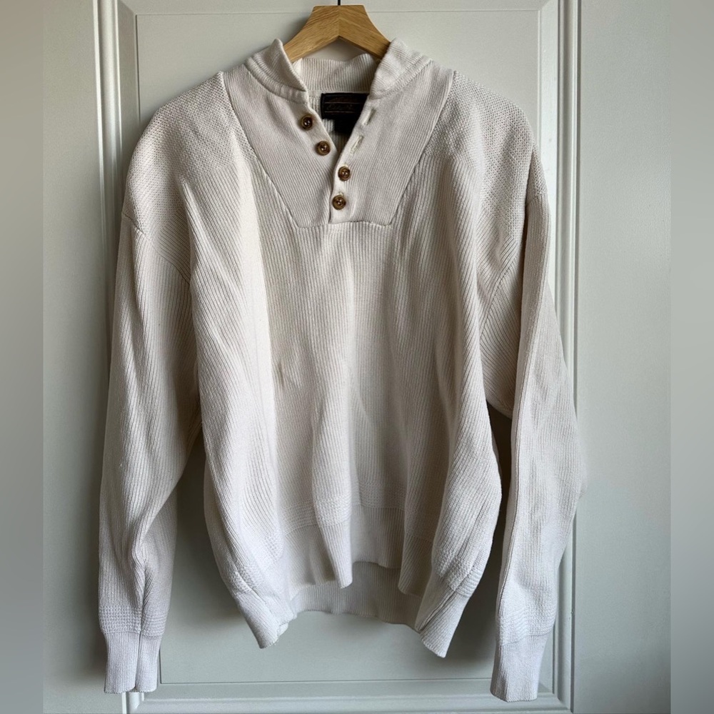 Eddie Bauer Cotton Chunky Button Henley